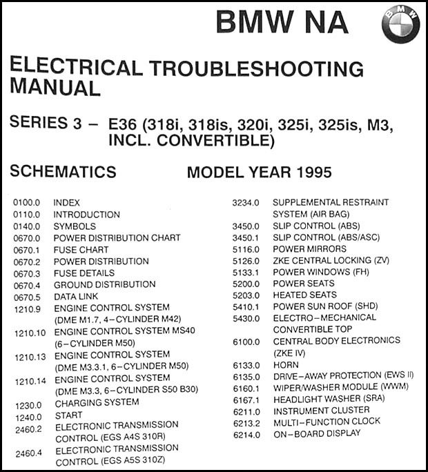 download BMW 318i s c 320i 325i s c M3 TROUBLESHOOT workshop manual