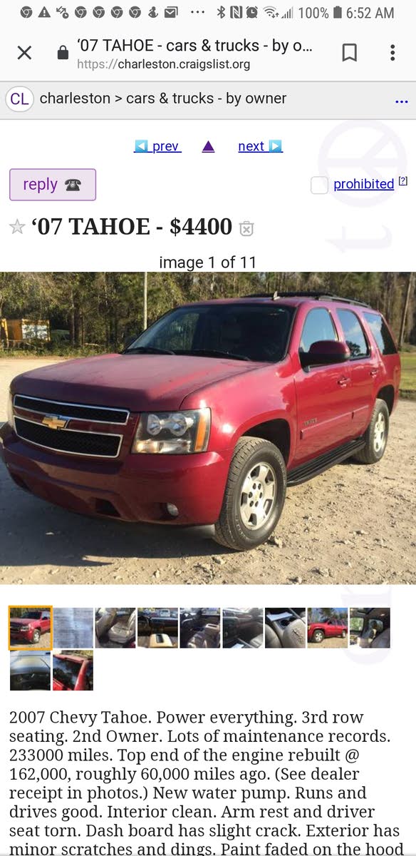 download CHEVY CHEVROLET Tahoe workshop manual