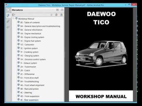 download DAEWOO TICO workshop manual