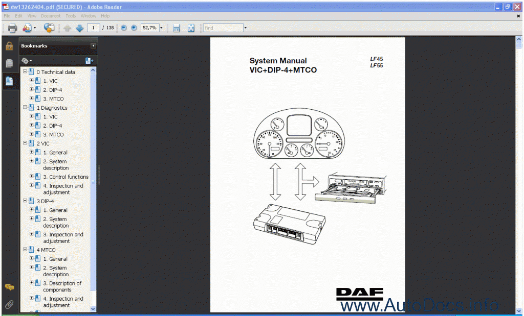 download DAF LF 55 workshop manual