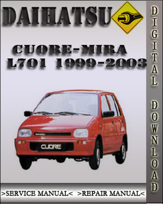 download DAIHATSU CUORE L500 L501 workshop manual