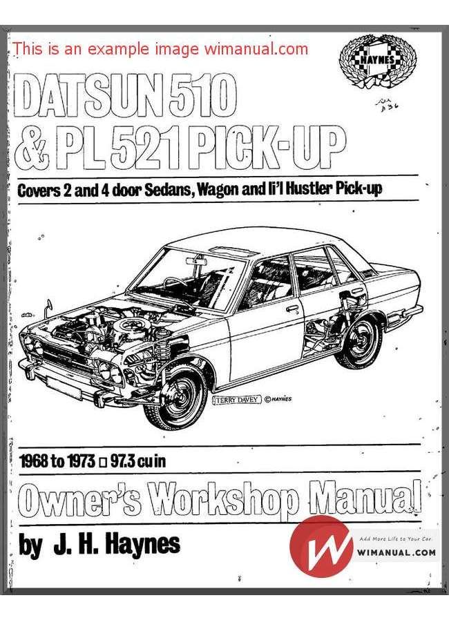 download Datsun 510 PL521 workshop manual