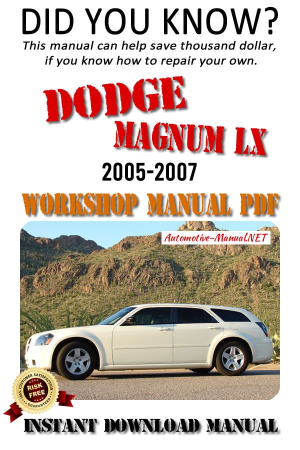 download Dodge Magnum LX workshop manual