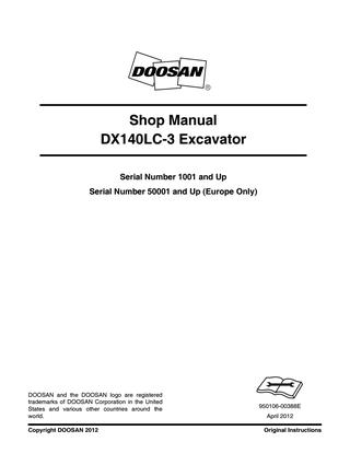 download Doosan SOLAR 180W V Excavator Hydraulic Schematics able workshop manual
