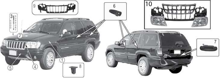 download Grand Cherokee Parts workshop manual