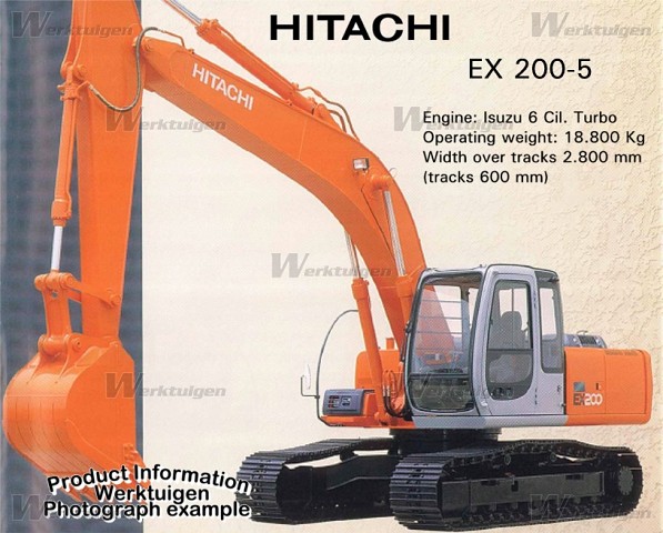 download HITACHI EX200 5 Excavator able workshop manual