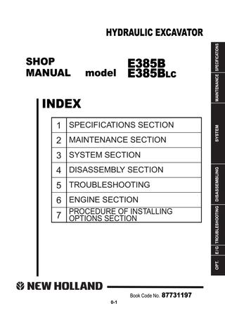 download Holland Excavator E385B Manuals able workshop manual