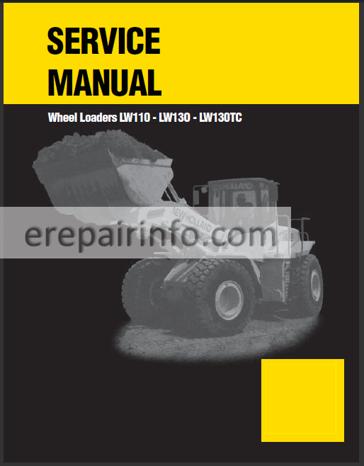 download Holland LW110 LW130 Wheel LOADERS able workshop manual