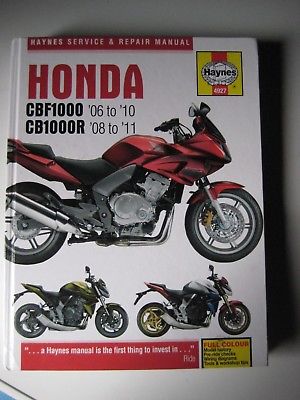4927 Honda CBF1000 2006-10 CB1000R 2008-11 Haynes Workshop Manual 