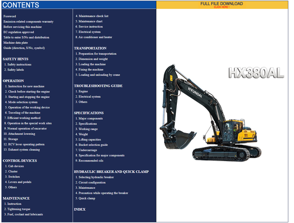 download Hyundai R290LC 7 able workshop manual
