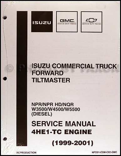 download ISUZU NPR HD NQR W3500 W4500 W5500 4HE1 TC Engine MAN workshop manual