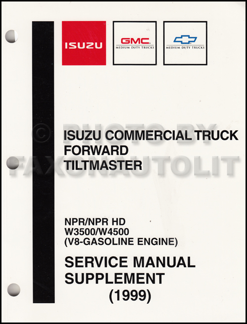 download ISUZU NPR HD W3500 W4500 V8 workshop manual