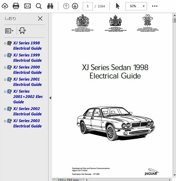 download JAGUAR XJ8 X308 workshop manual