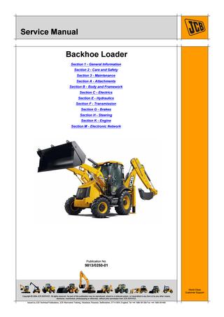 download JCB 3CX 4CX Backhoe Loader SN 000 able workshop manual