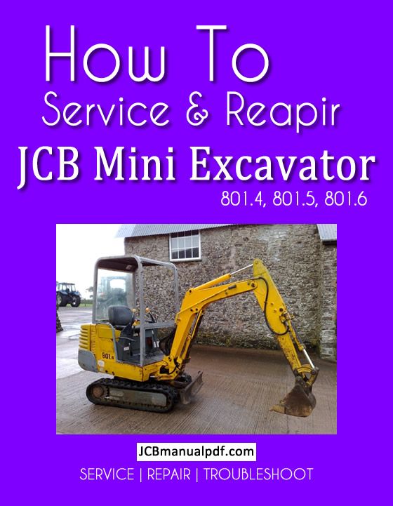 download JCB 801.6 Mini Excavator able workshop manual