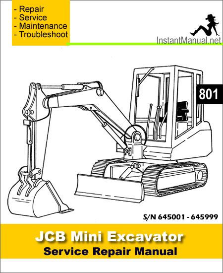 download JCB 802.4 Excavator able workshop manual