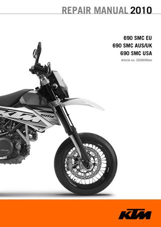 download KTM motorcycle 690 SMC EU 690 SMC AUS UK 690 SMC USA Manual able workshop manual