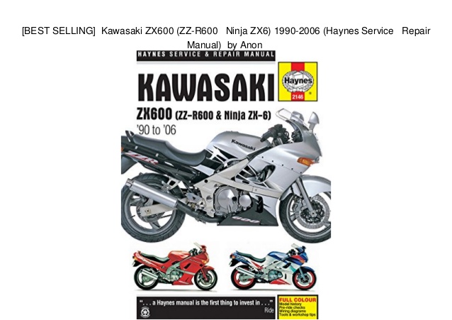 ZX600 ZZ-R600 E 93-04 CLYMER Repair Manual for Kawaski ZX600 ZZ-R600 D 90-93