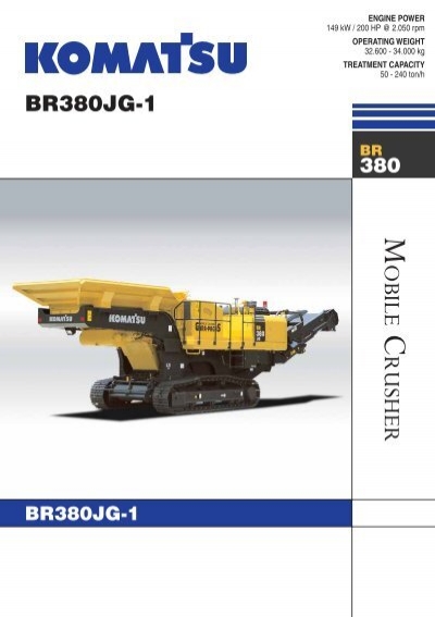 download Komatsu BR380JG 1 Mobile Crusher able workshop manual