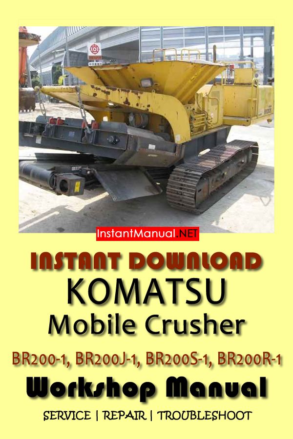 download Komatsu BR380JG 1EO Mobile Crusher able workshop manual