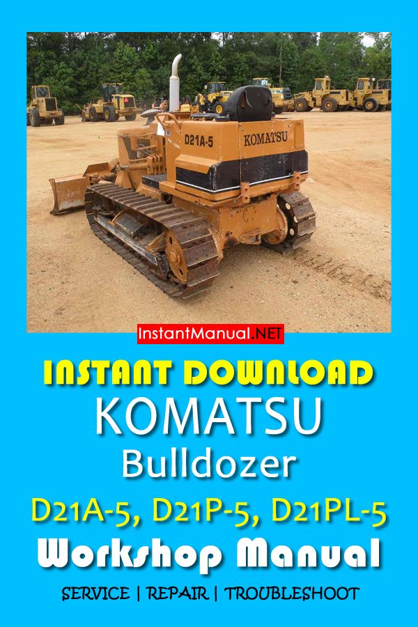 download Komatsu D21A 5 Bulldozer able workshop manual