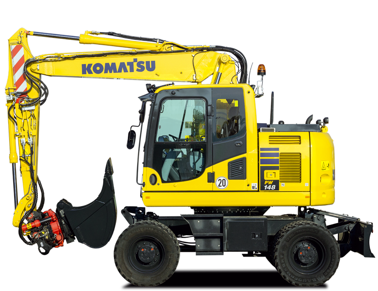 download Komatsu PW150 1 wheeled excavator able workshop manual