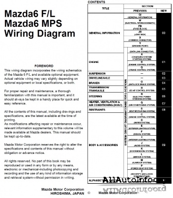download MAZDA 6 workshop manual