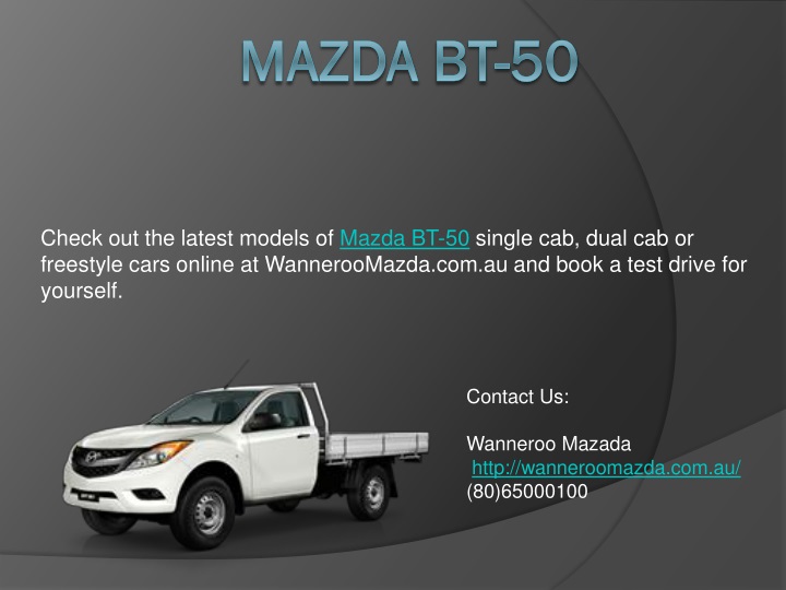 download MAZDA BT 50 workshop manual