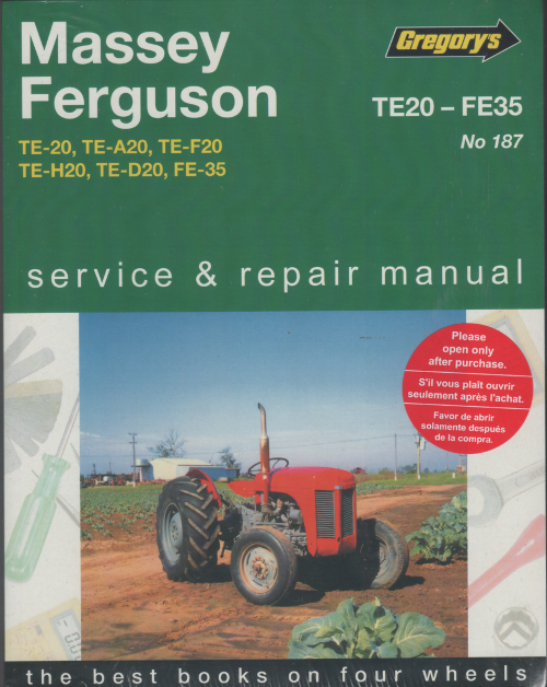 Workshop manual massey ferguson tea20 te20 35 tractor