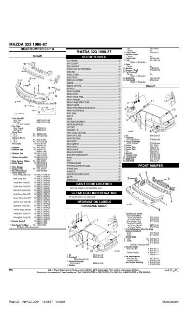 download Mazda 323 GTR Supplement   1 workshop manual