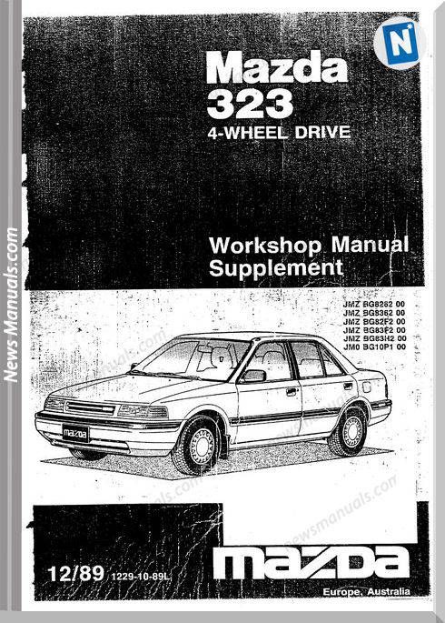 download Mazda 323 JMZ BG 4WD workshop manual