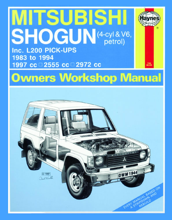 download Mitsubishi Montero   Years 83 workshop manual