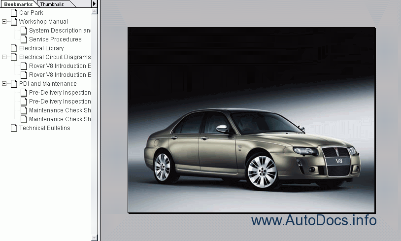 download ROVER 75 MG ZT workshop manual