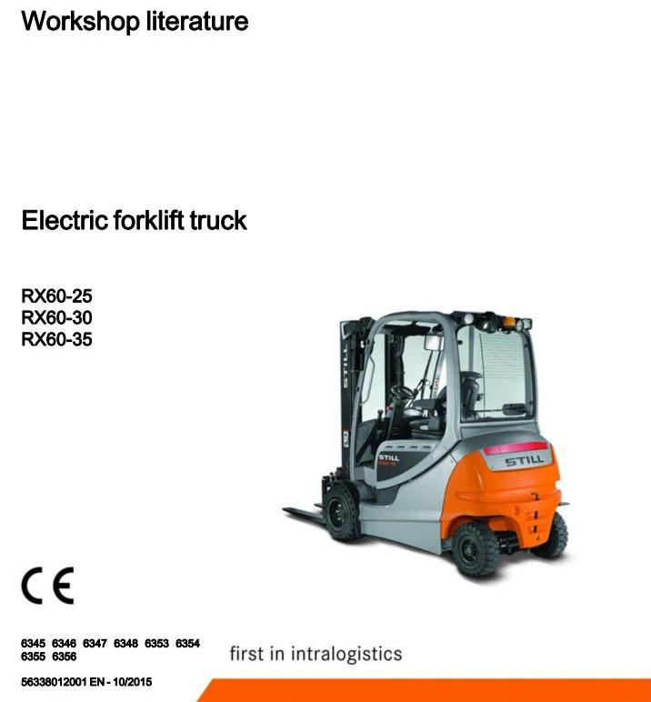 download STILL Electric FORK Truck RX60 25 RX60 30 RX60 35 Master workshop manual