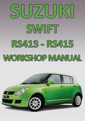download SUZUKI SWIFT RS415 workshop manual