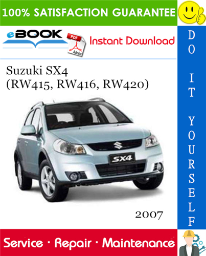 download SUZUKI SX4 RW415 RW416 RW420 workshop manual