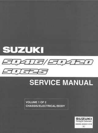 download Suzuki SQ416 SQ420 SQ625 Grand Vitara workshop manual