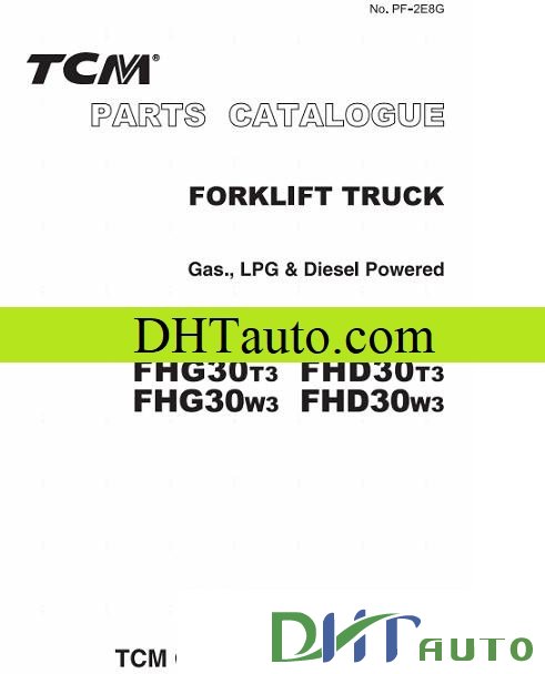 download TCM Forklift Truck FHG30T3 able workshop manual