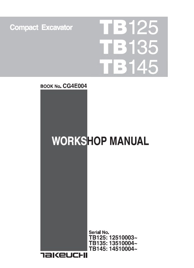 download Takeuchi TB070W Compact Excavator able workshop manual