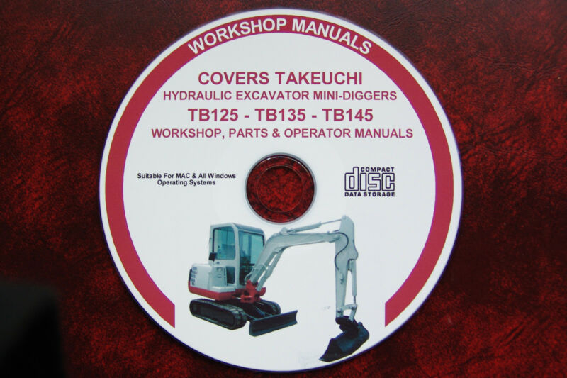 download Takeuchi TB125 TB135 TB145 Compact Excavator Operation able workshop manual