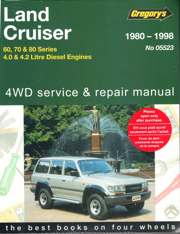 Toyota Landcruiser Diesel 60 70 80 Series Repair Manual 1980 1998 Workshop Manuals Australia