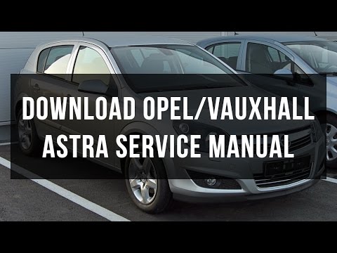 download VAUXHALL ASTRA G workshop manual