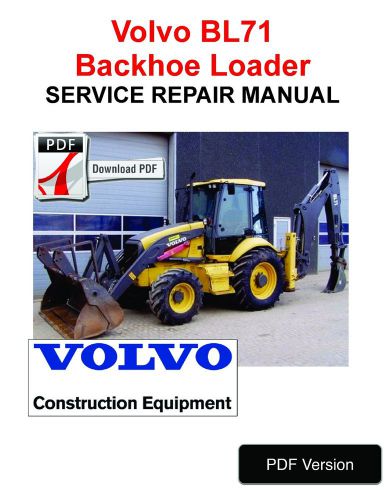 download VOLVO BL71 BACKHOE Loader able workshop manual