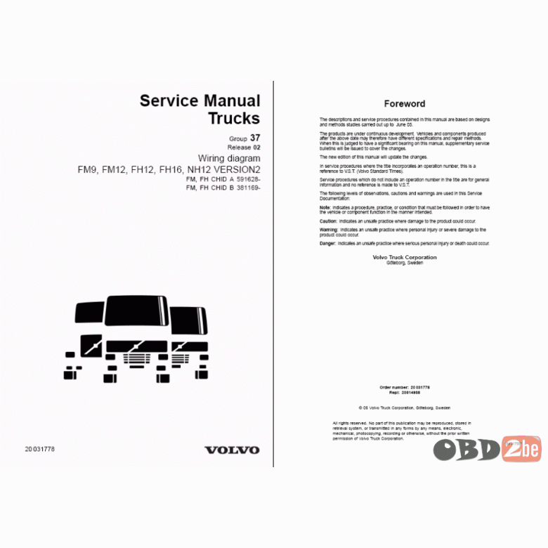 download VOLVO FM FH Truck LORRY WAGON WIRE workshop manual