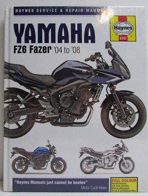 Yamaha Fz6 Fazer 2004 2008 Haynes Owners Service And Repair Manual Workshop Manuals Australia