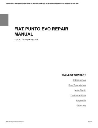 download fiat punto repa able workshop manual